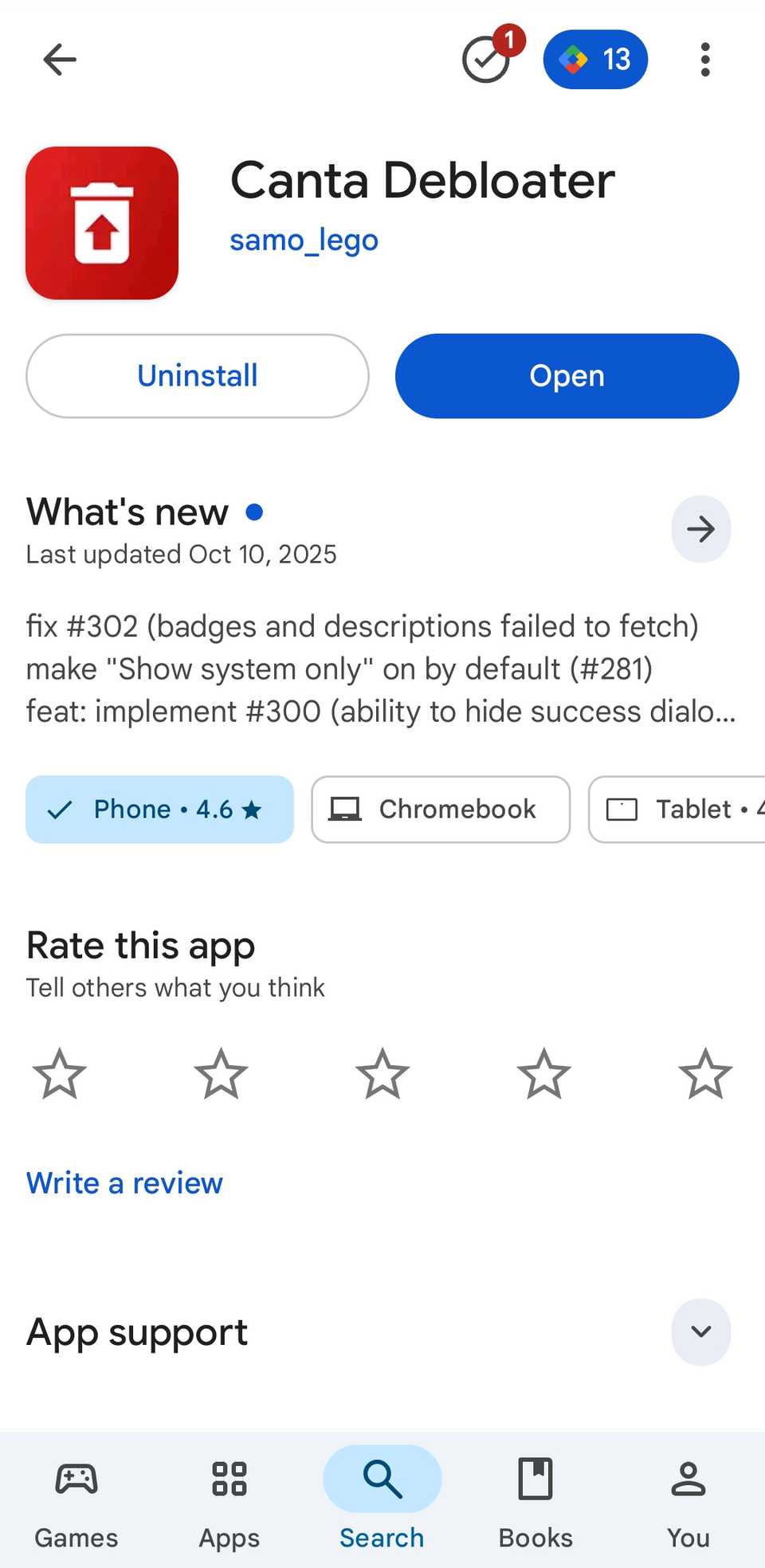 Canta app on Play Store