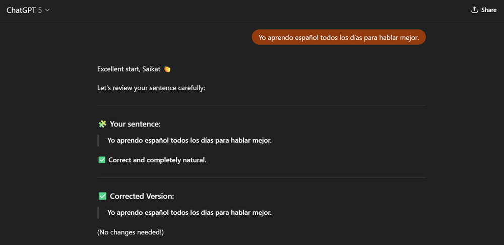 Use new words in sentences and get real-time feedback.