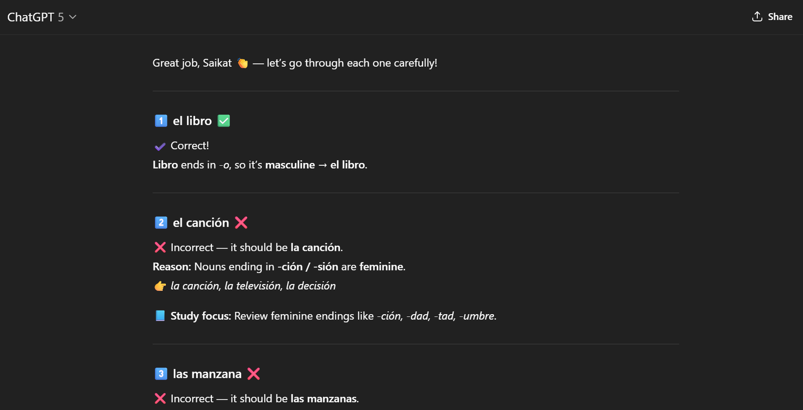 Study mode for quizzing in ChatGPT.