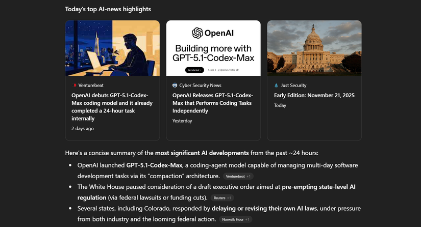 A daily news brief with the help of ChatGPT’s Scheduled Tasks.