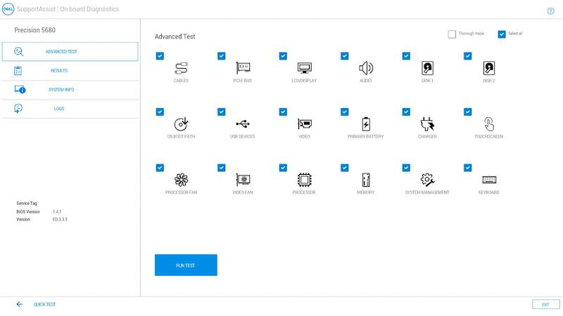 Dell Advanced Diagnostics