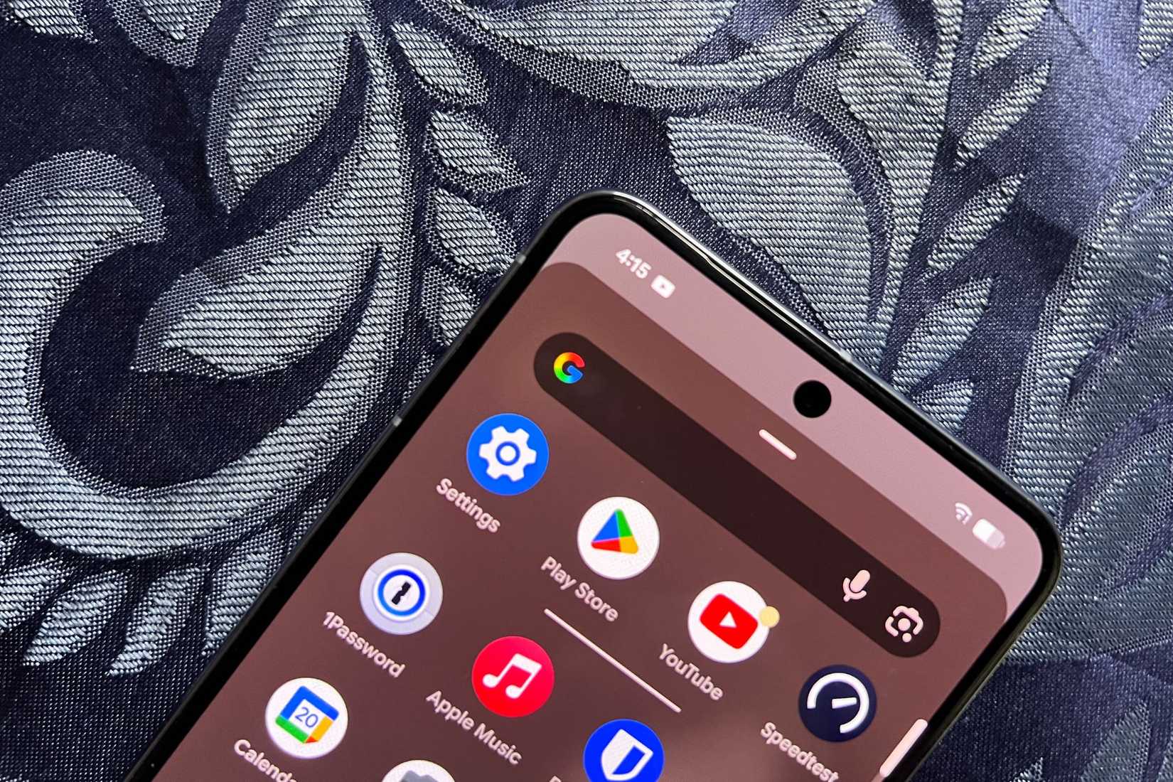 Google Pixel smartphone showing the app drawer