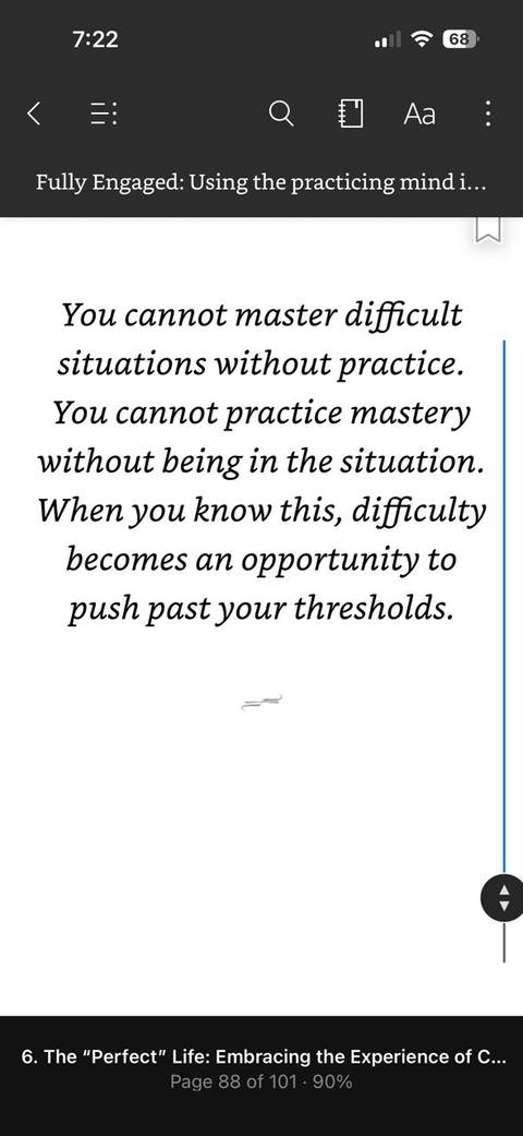 A Kindle continous scrolling page.