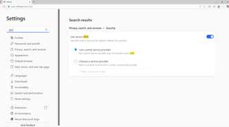microsoft edge enable dns over https settings
