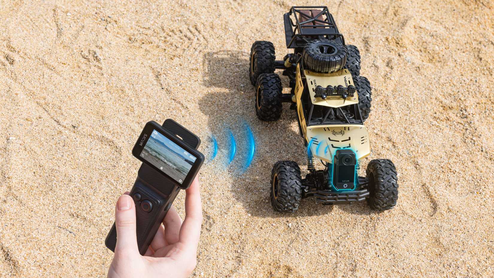 sjcam c400 in wireless handheld controller mode