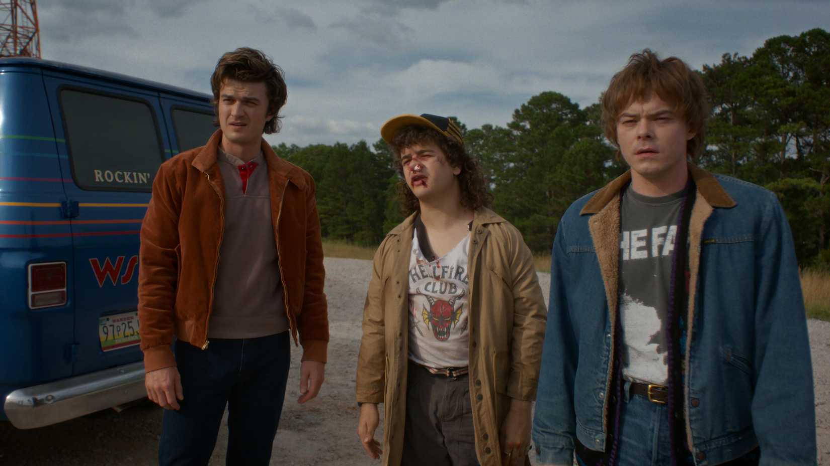 Steve, Dustin, and Jonathan in Stranger Things season 5