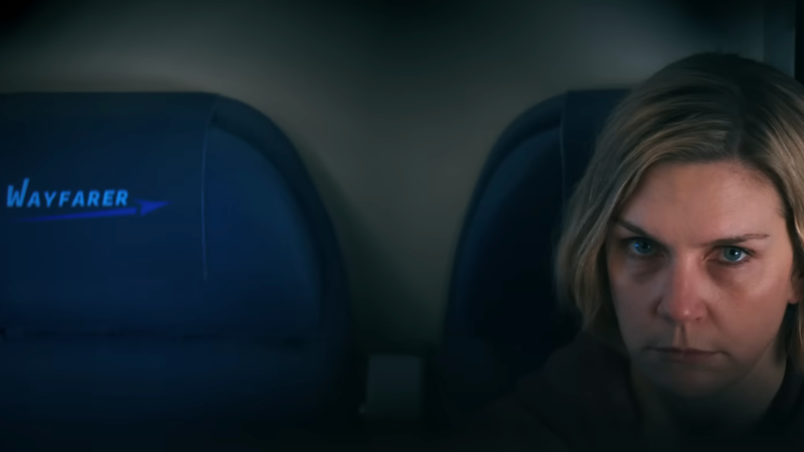 Carol is on a Wayfarer plane in Pluribus