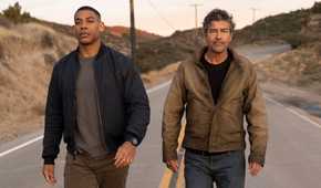 Aaron Pierre and Kyle Chandler in Lanterns