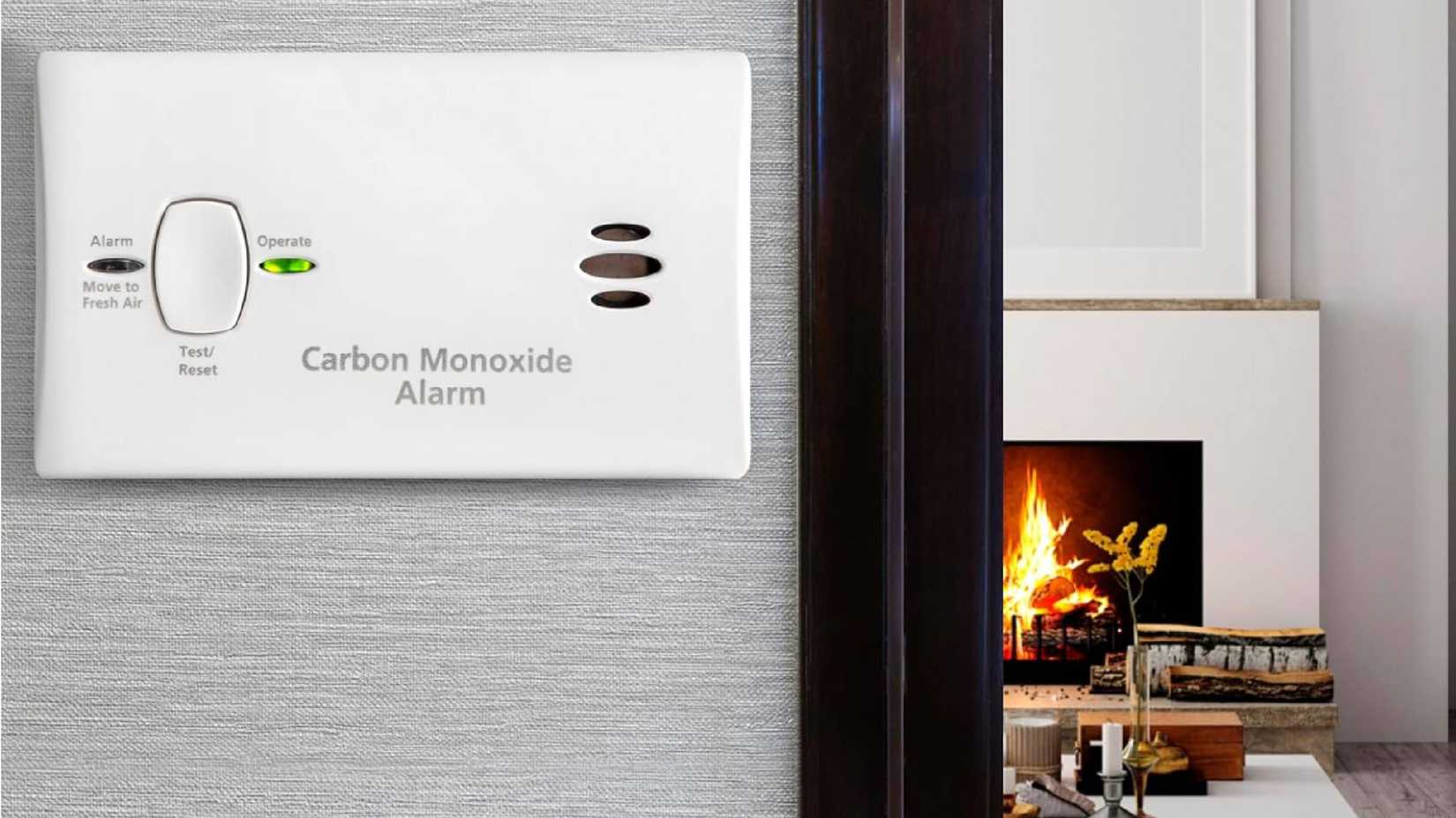 A Kidde carbon monoxide detector on a wall