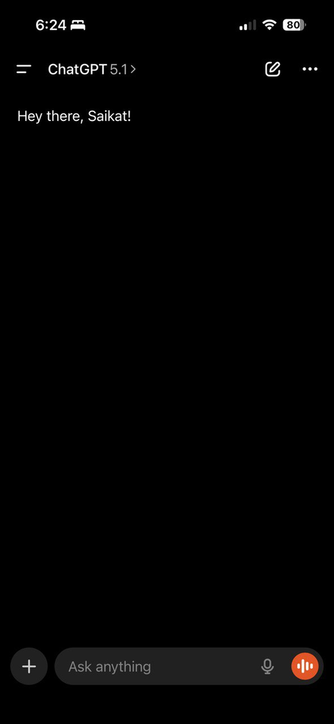 Inicie el modo de voz ChatGPT.