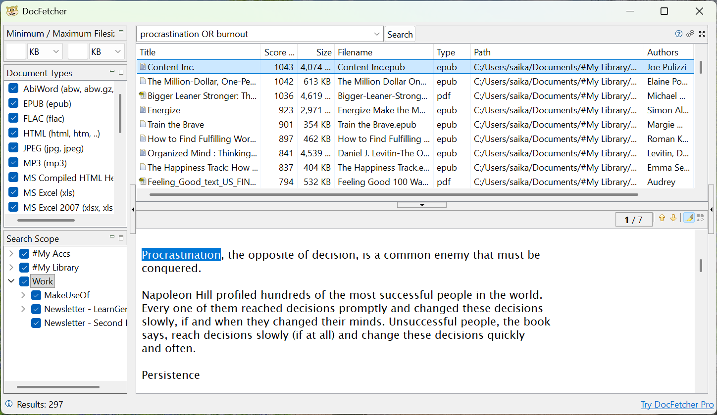 I found a better way to find every document I need at work
