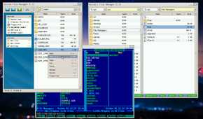 File Manager running on KalibriOS-3