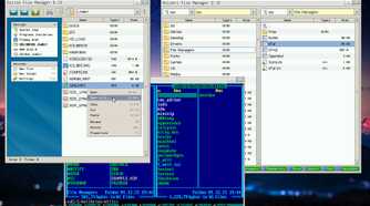 File Manager running on KalibriOS-3