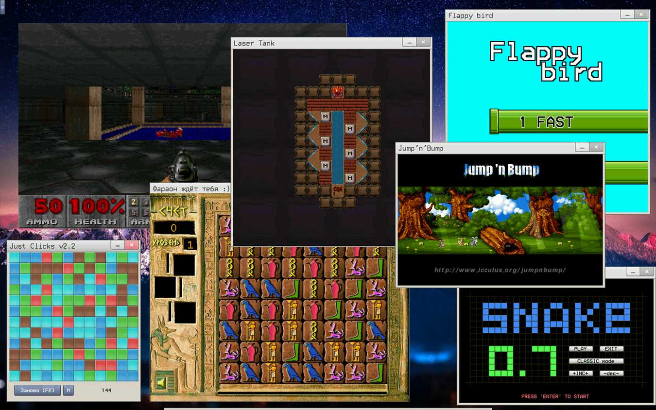 Games running on KalibriOS-3