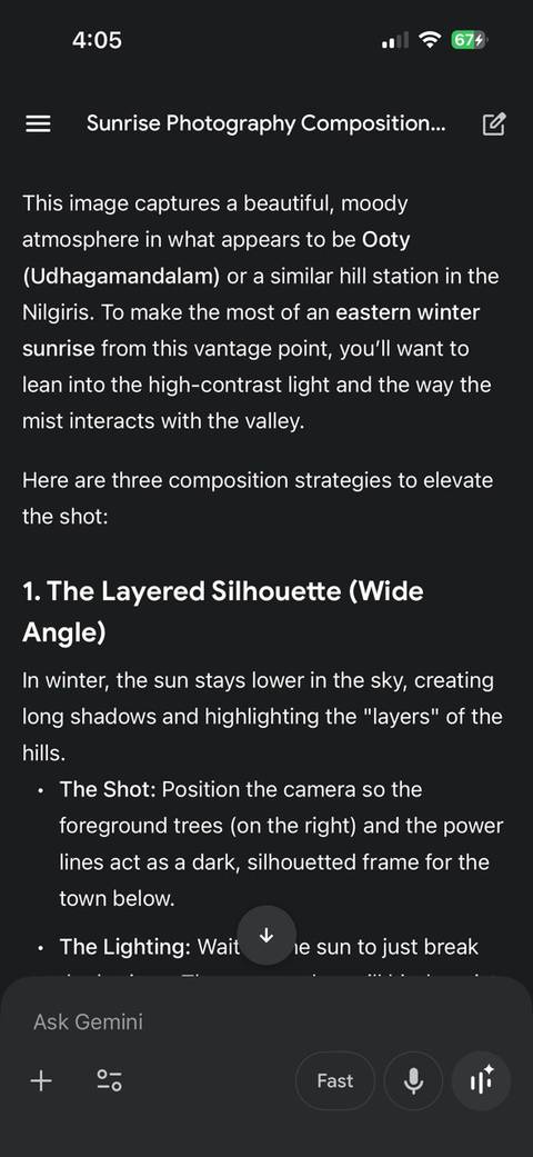 Virtual scouting with Gemini.
