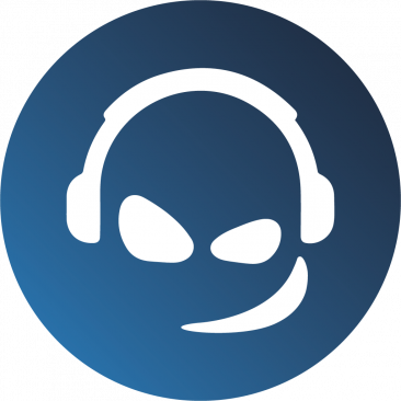 The logo for the TeamSpeak application