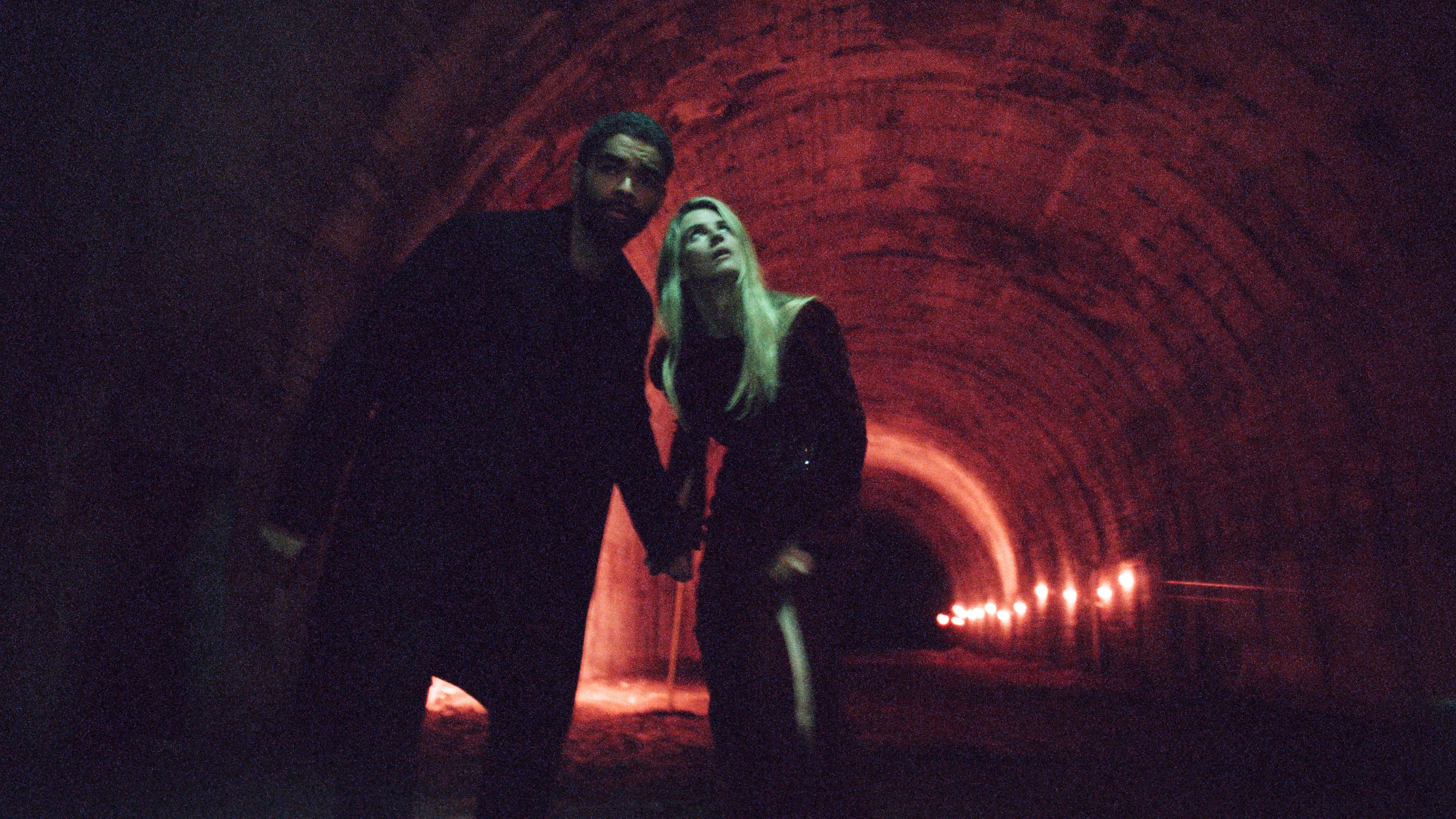 The OA characters in a tunnel