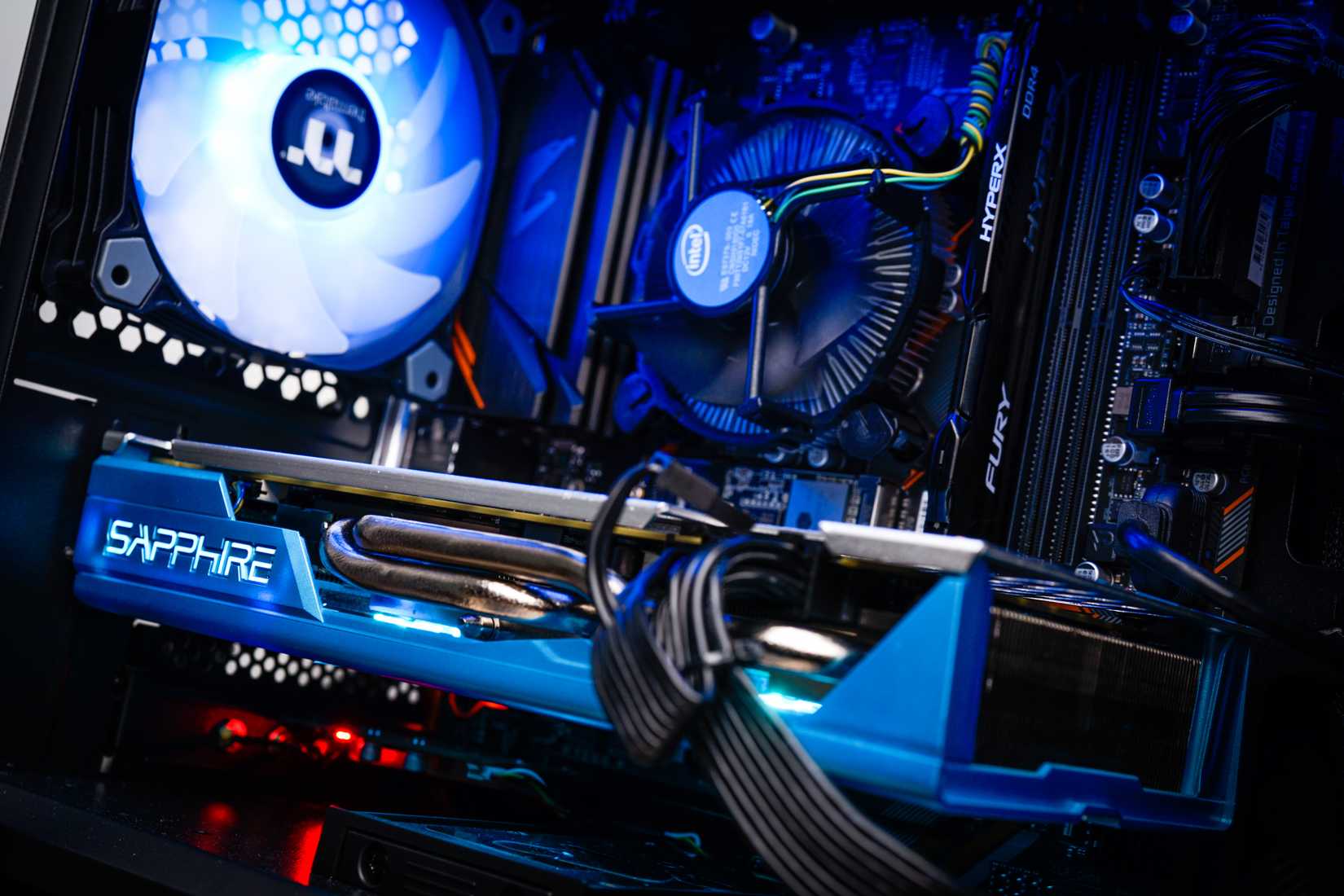 AMD RX 580 inside a CPU case