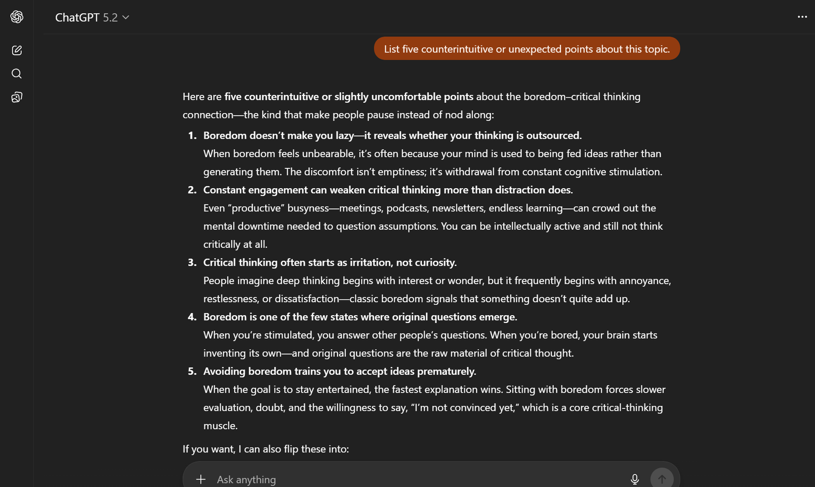 Exploring unexpected angles to make writing more engaging.