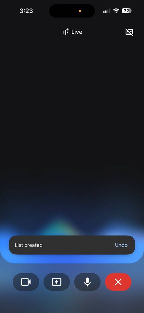 A user adds structured notes to Google Keep using Gemini voice commands on a phone.