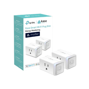 A smart plug like this Kasa model can schedule any device that turns on when plugged in