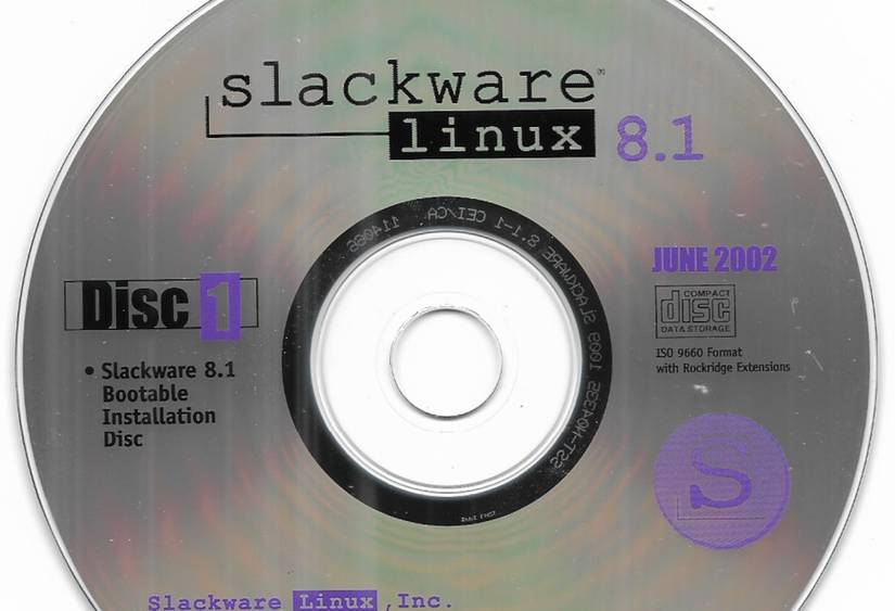 Slackware installation media.