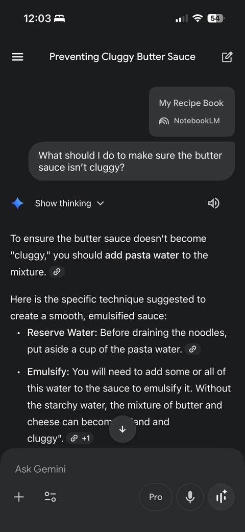 استفاده از دستورات Gemini با اتصال به NotebookLM.