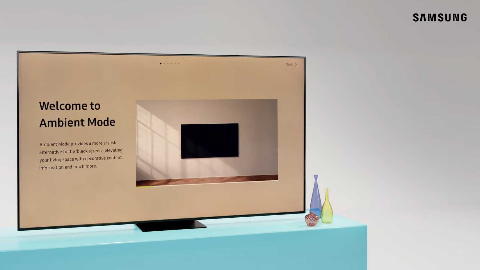 Ambient Mode on a Samsung OLED TV