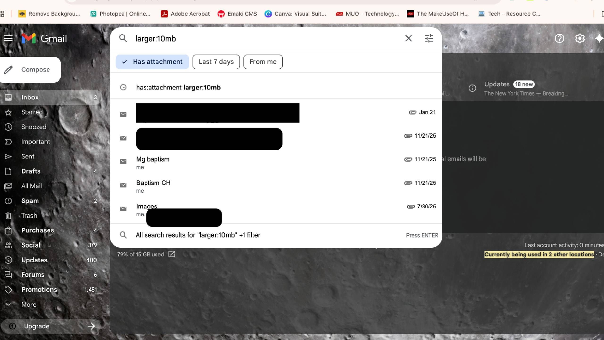 3 ways to find and delete large email attachments in seconds