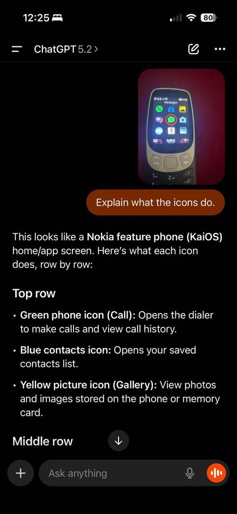 ChatGPT объясняет особенности телефона.