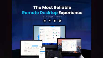 DeskIn home page image featuring multiple devices