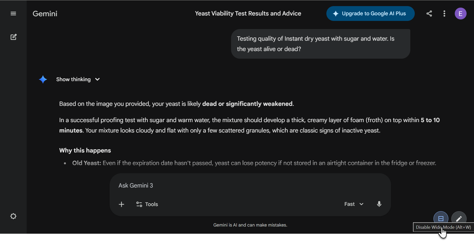 Gemini Architect Wide Mode.