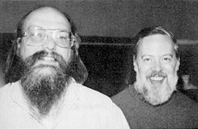 Кен Томпсон и Деннис Ритчи, около 1973 года.