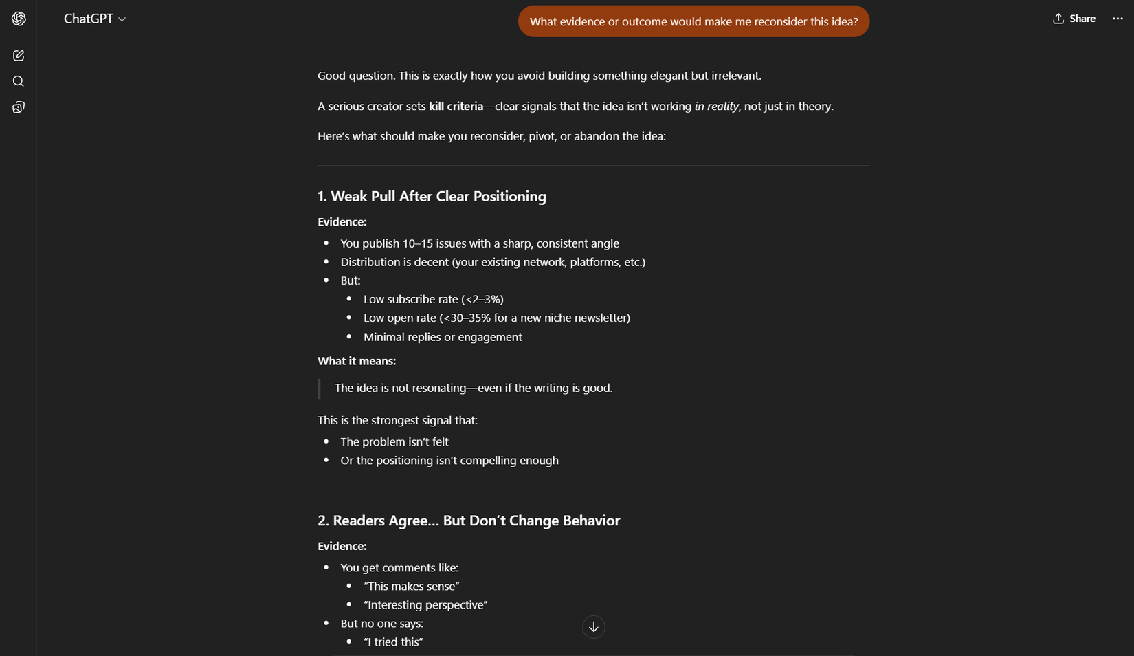 Using a Socratic prompt to find an evidence based outcome.