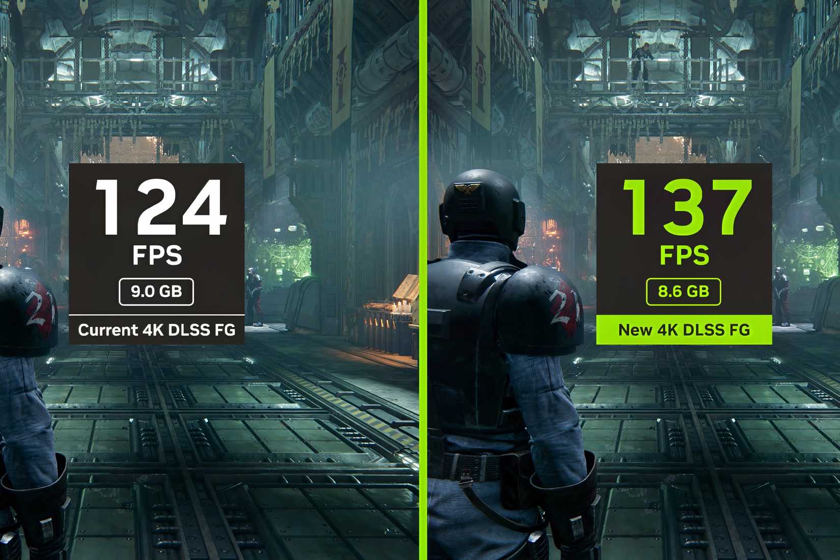 Nvidia Frame Generation vs Multi Frame Generation in a video game