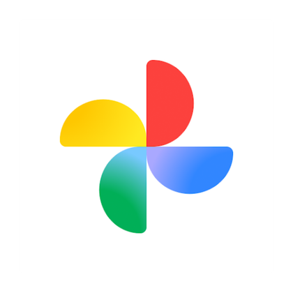 The Google Photos app icon in a transparent render.