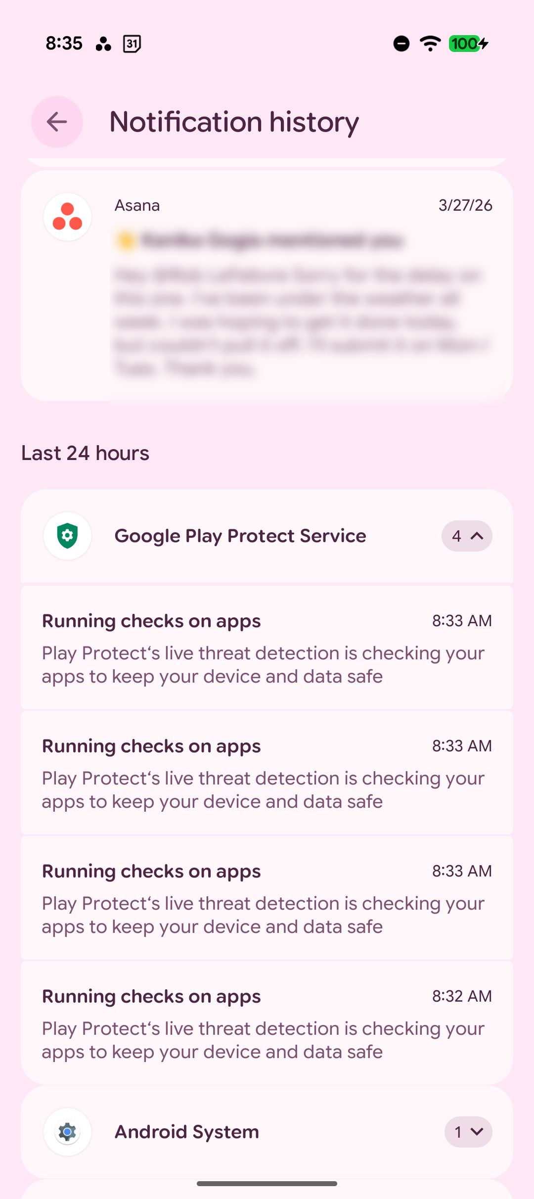 I turned on Android notification history and immediately regretted it