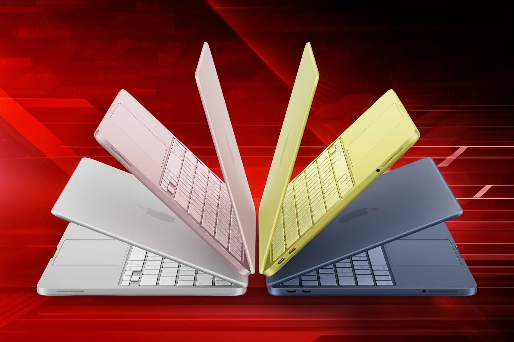 The four colors of MacBook Neo