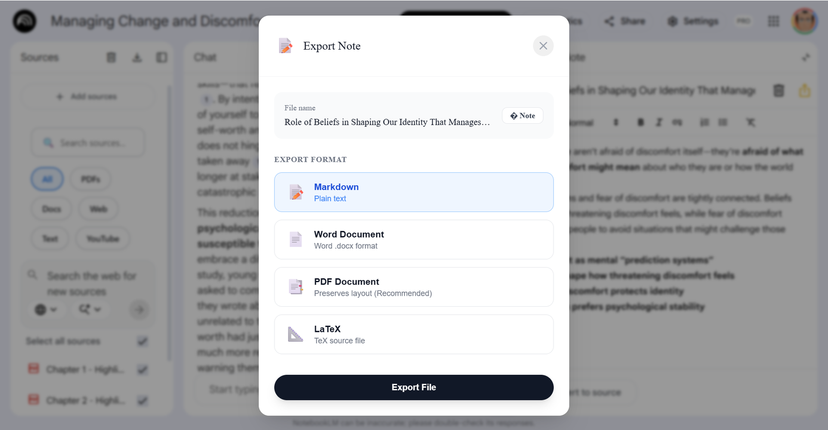 The NotebookLM Ultra Exporter Chrome extension.