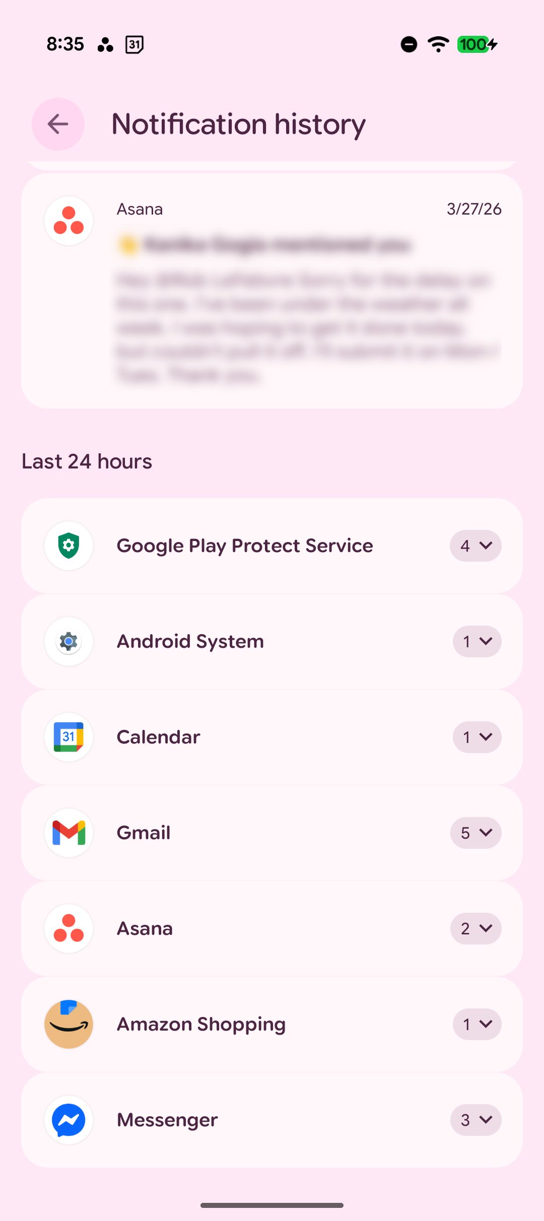 I turned on Android notification history and immediately regretted it