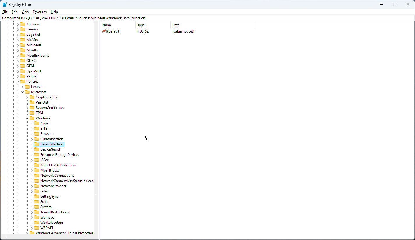 This registry edit actually reduces what Windows 11 sends back to Microsoft