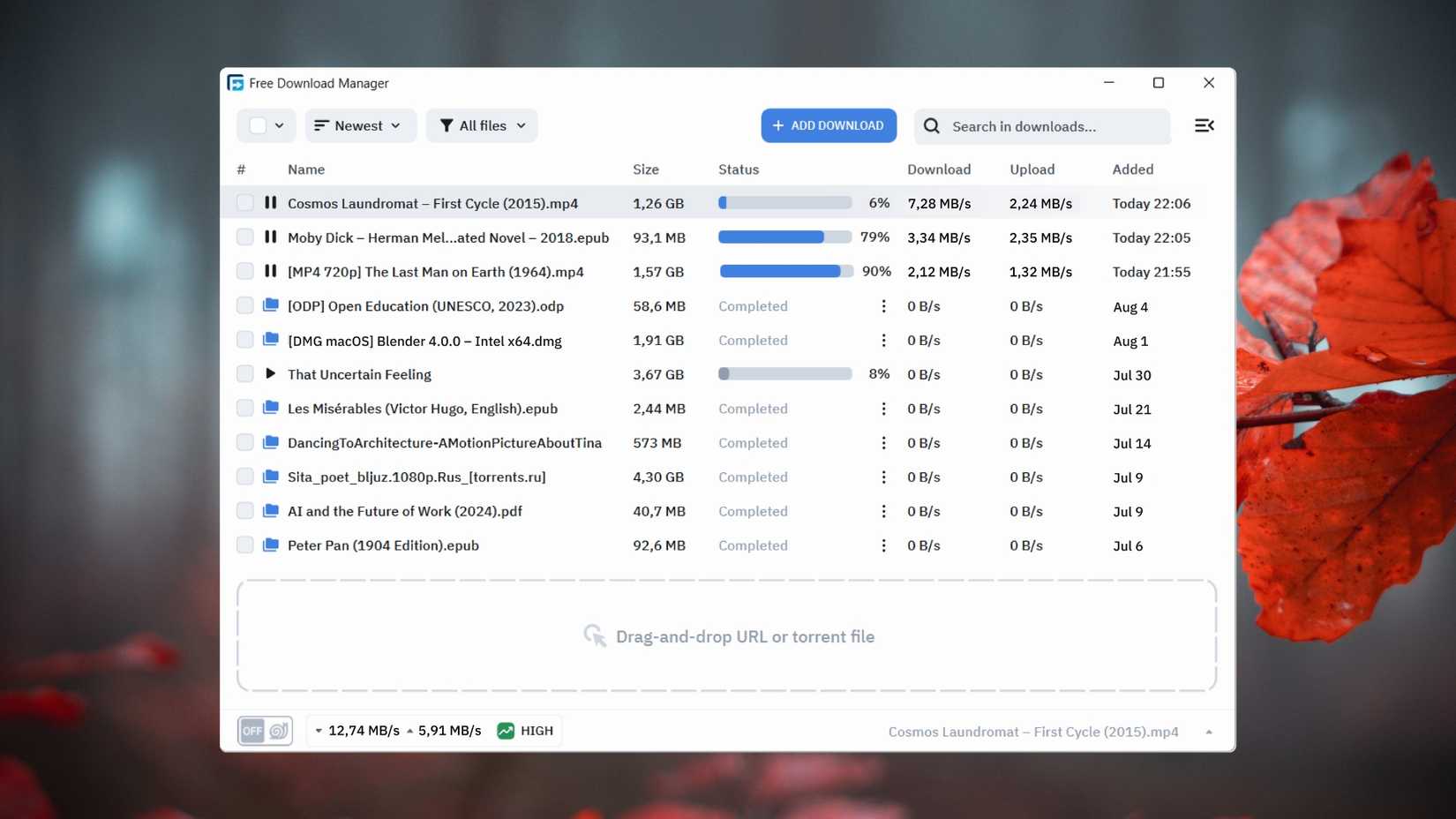 Free Download Manager interface