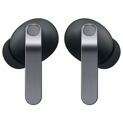 The Samsung Galaxy Buds 4 Pro in a transparent square render.