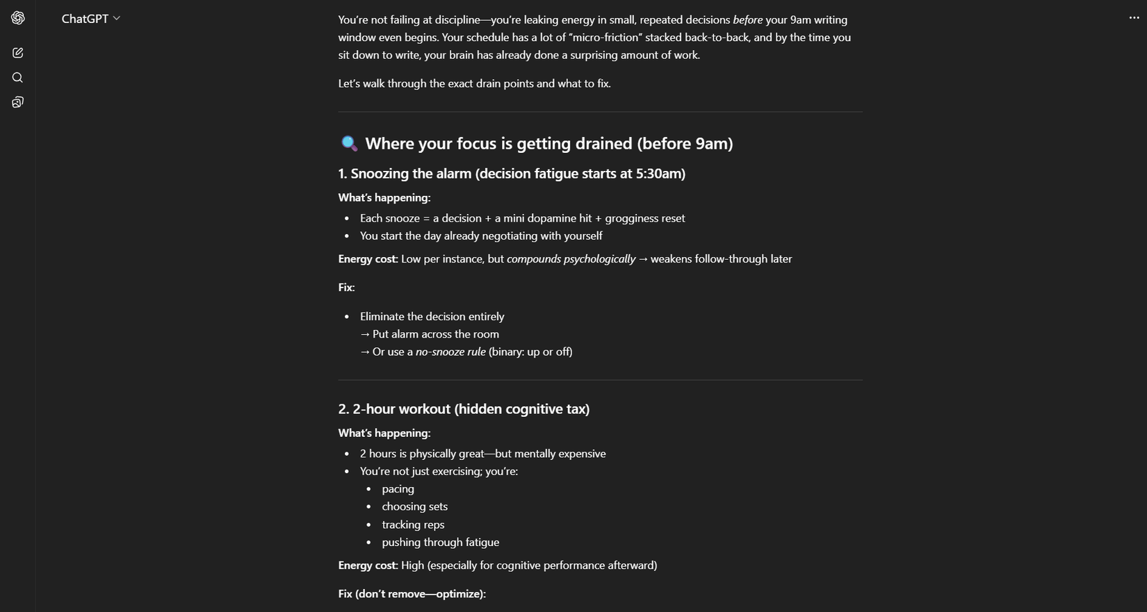 Hack discipline with ChatGPT.