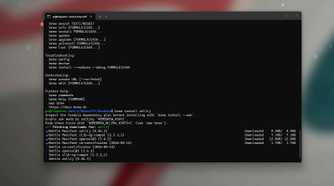 A terminal downloading and installing Zellij through Homebrew