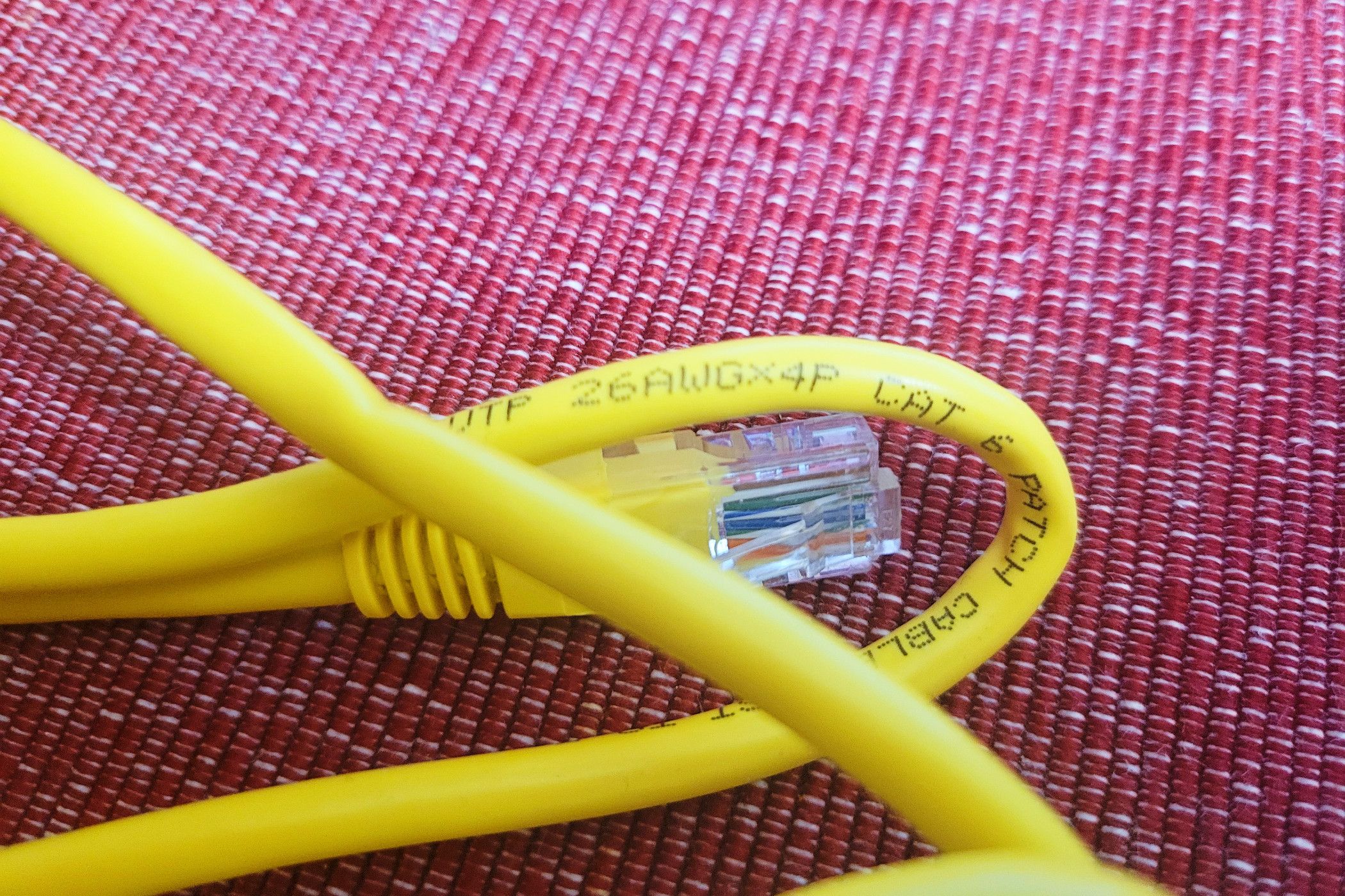 An Ethernet cable showing its CAT 6 designation-1