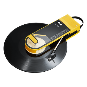 The Audio Technica Sound Burger, a portable turntable popular with collectors