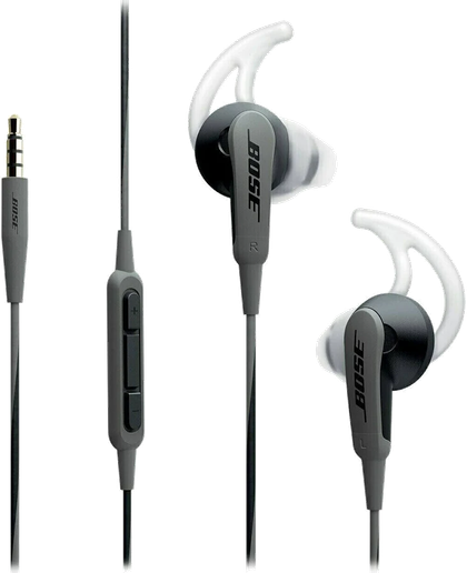 bose soundsport wired earbuds.