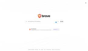 Brave Search homepage