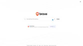 Brave Search homepage